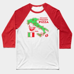 Delicious Italian Pizza Baseball T-Shirt